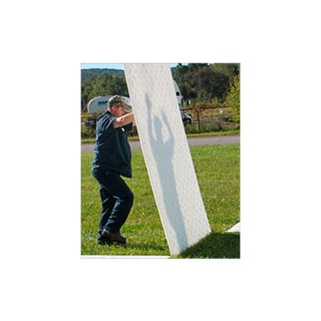 Justrite Checkers AlturnaMATS HDPE Ground Protection Mat, 3' x 6', Clear,  CM36
